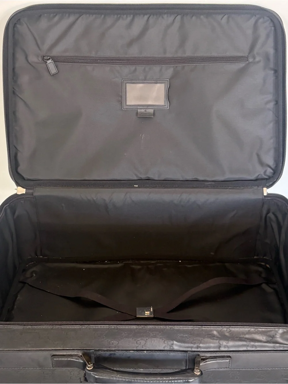 Gucci Black GG Monogram Briefcase Travel Bag